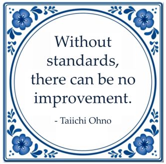 without standards improvement taiichi ohno